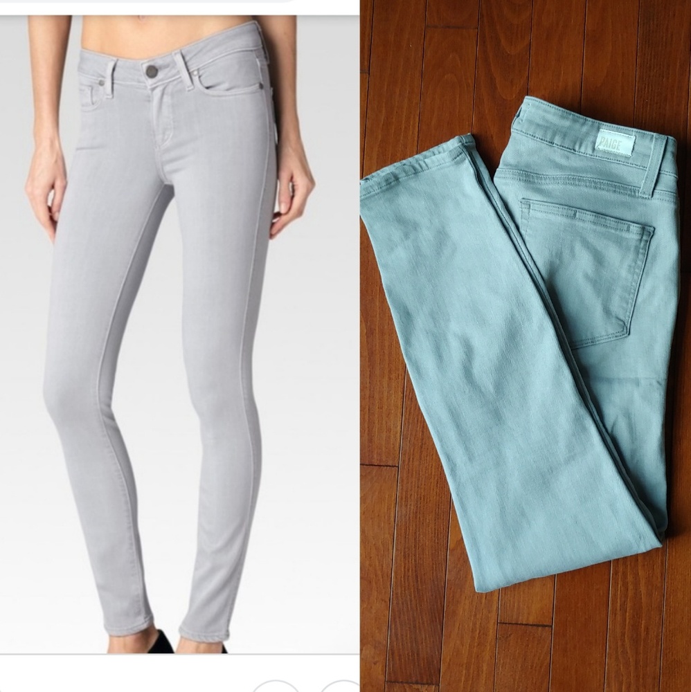 Paige light grey verdugo crop sz 29